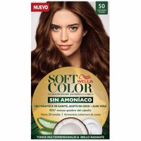 Tinte para Cabello SOFT COLOR Sin Amoníaco 50 Castaño Claro Caja 1un