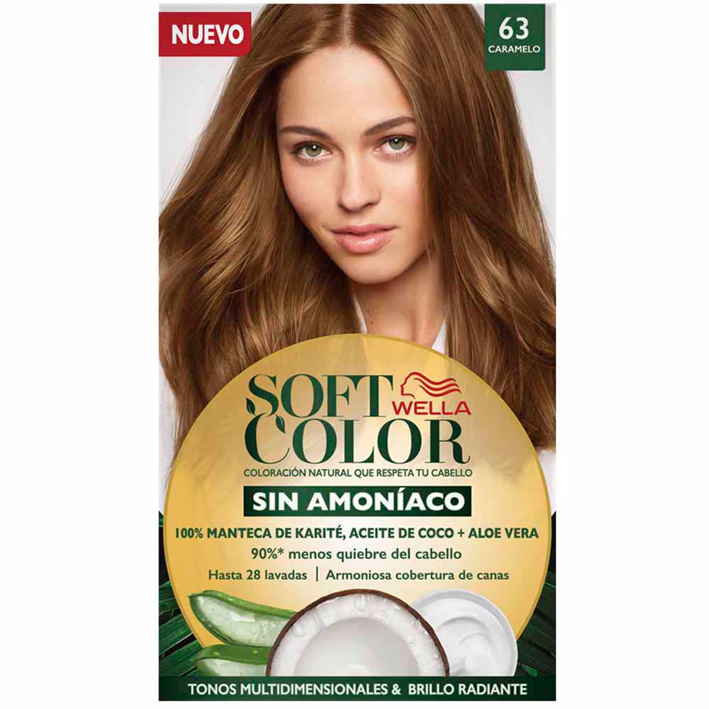Tinte para Cabello SOFT COLOR Sin Amoníaco 63 Caramelo Medio Caja 1un