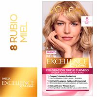 Tinte para Cabello EXCELLENCE Creme 8 Rubio Miel Caja 1un