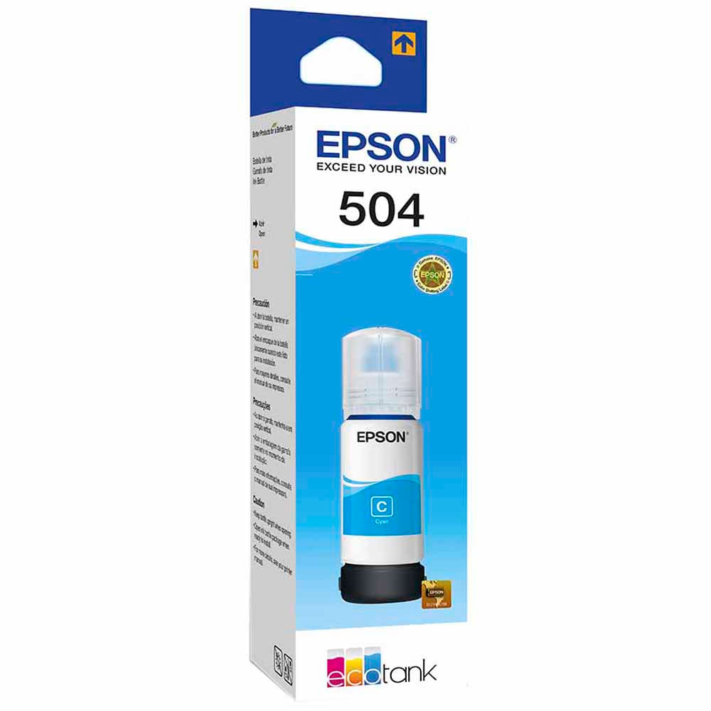 Tinta en Botella EPSON 504 Cian