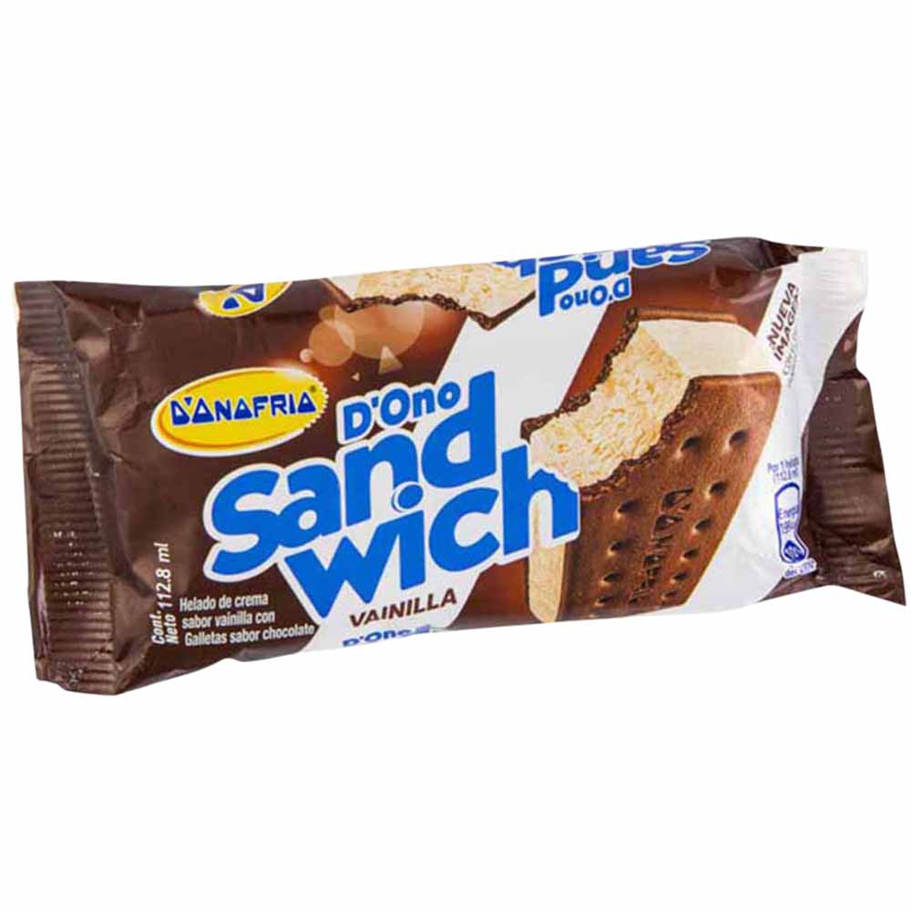 Helado D'ONOFRIO Sandwich de Vainilla Bolsa 112.8ml plazaVea Supermercado Helado D'ONOFRIO Sandwich de Vainilla Bolsa 112.8ml plazaVea Supermercado