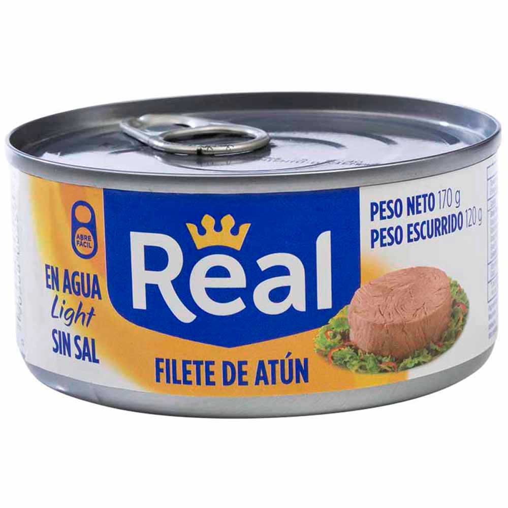 Filete de Atún REAL Light en Agua sin Sal Lata 170g