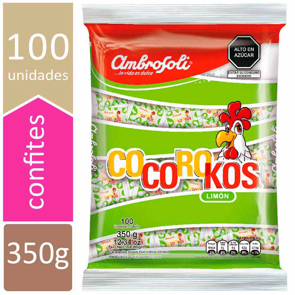 Caramelos AMBROSOLI Cocoroko limón Bolsa 350g