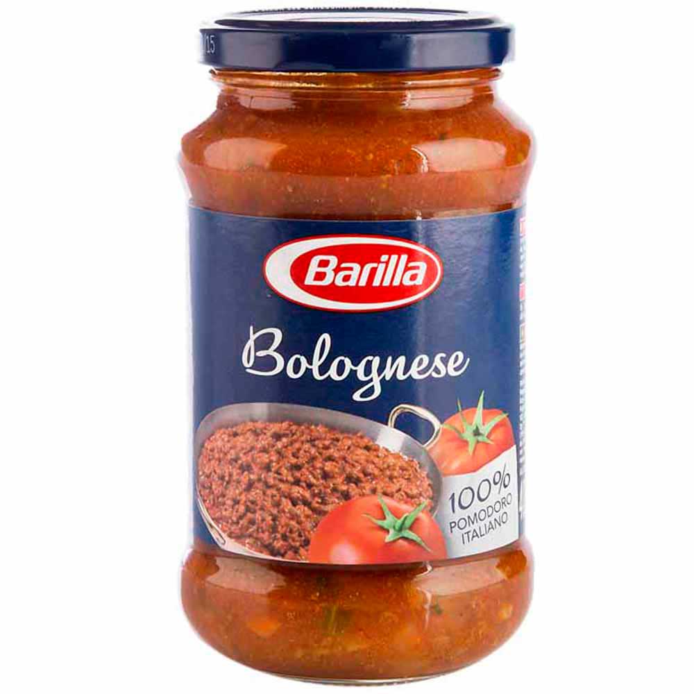Salsa BARILLA Bolognese de tomate con carne de res y cerdo Frasco 400Gr