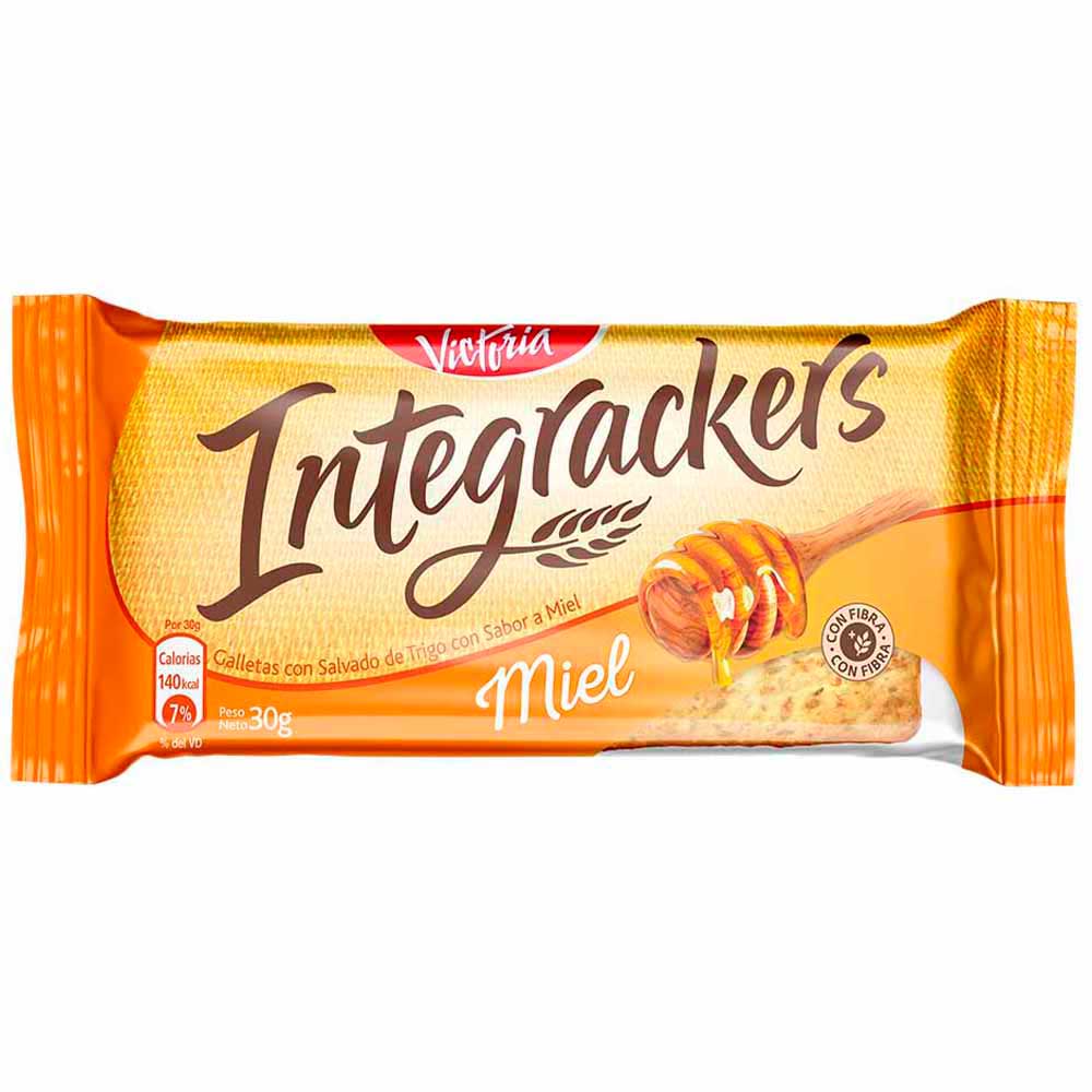 Galletas Integrackers Con Salvado Sabor A Miel Paquete 9un Plazavea