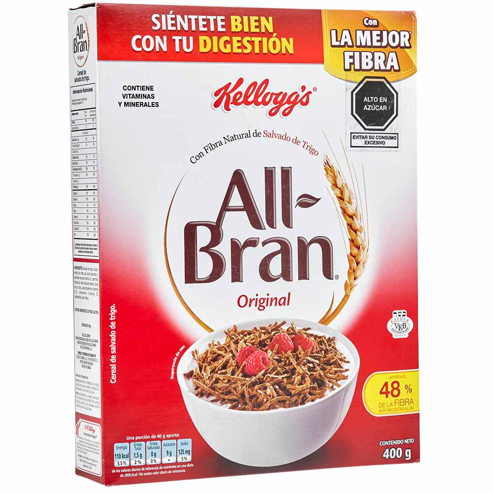 Cereal KELLOGGS All bran natural Caja 400Gr plazaVea Supermercado