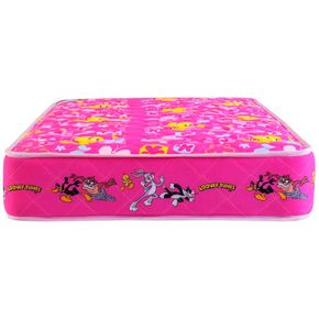 Colchón Forli Looney Tunes Rosado 1.5 Plazas