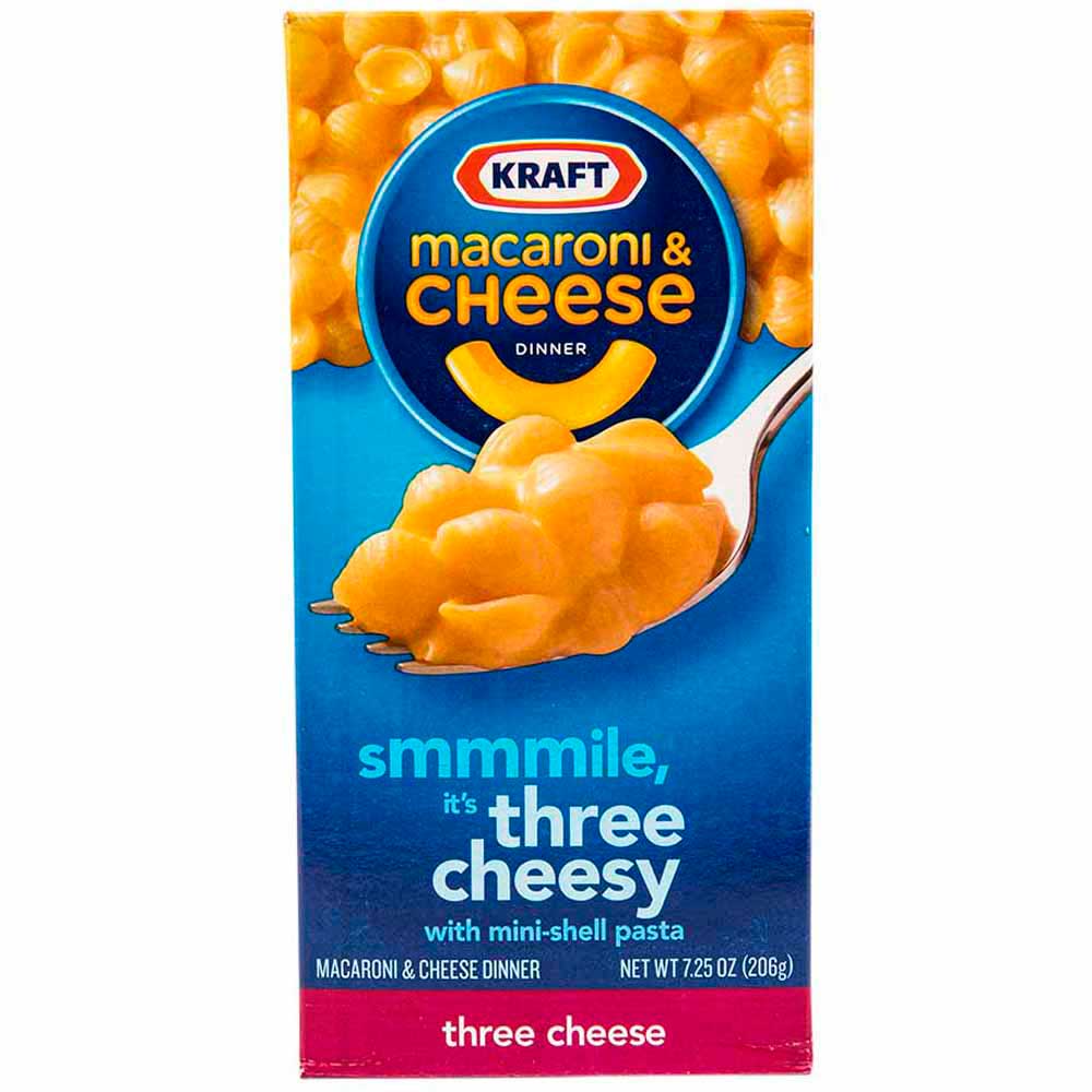 Macaroni & Cheese KRAFT Tres Quesos Caja 206g plazaVea Supermercado