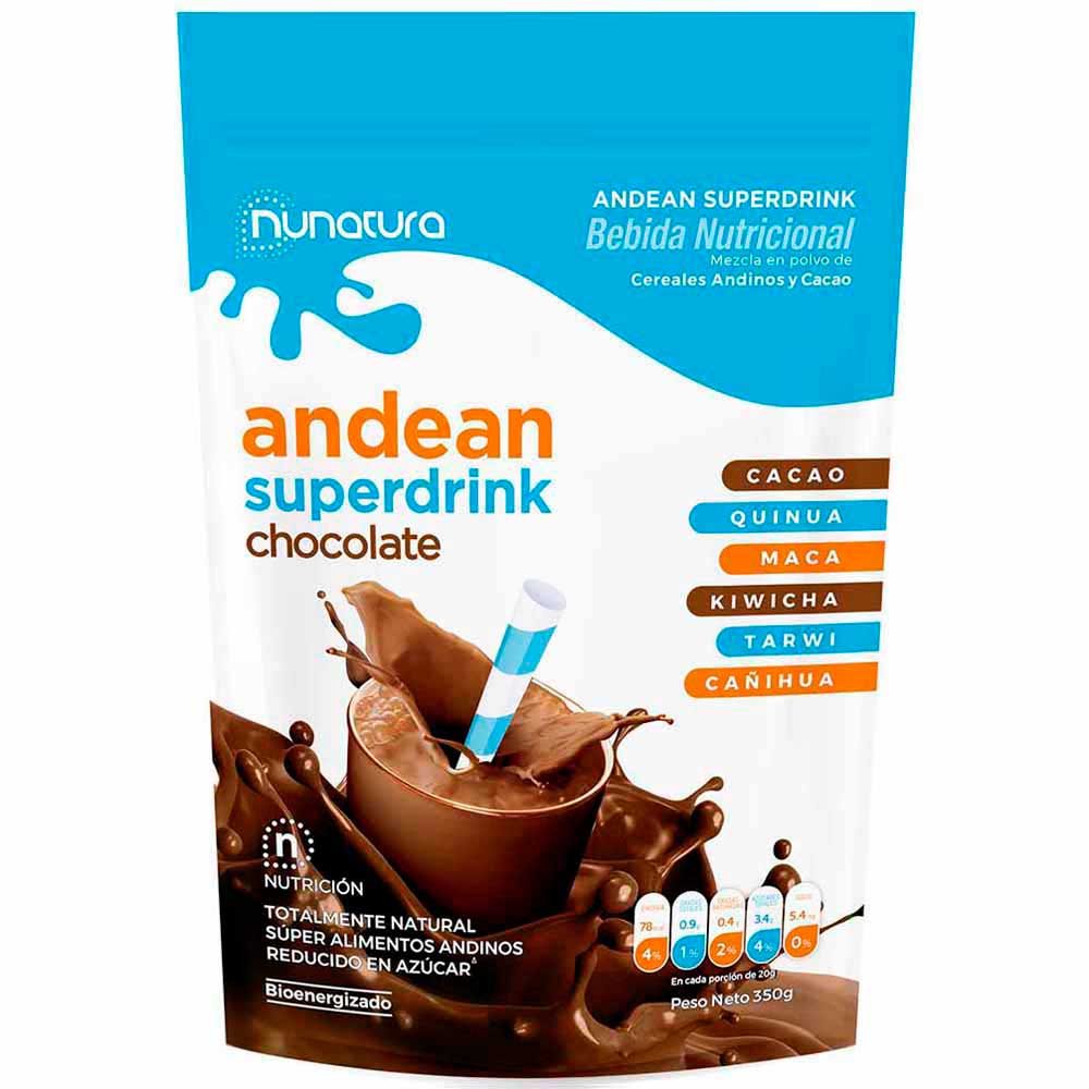 Fortificante en Polvo NUNATURA Cereales Andinos y Cacao Bolsa 350g