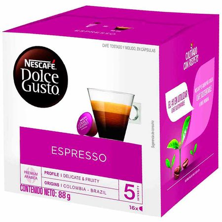 Café NESCAFÉ DOLCE GUSTO Espresso Caja 16un | plazaVea - Supermercado