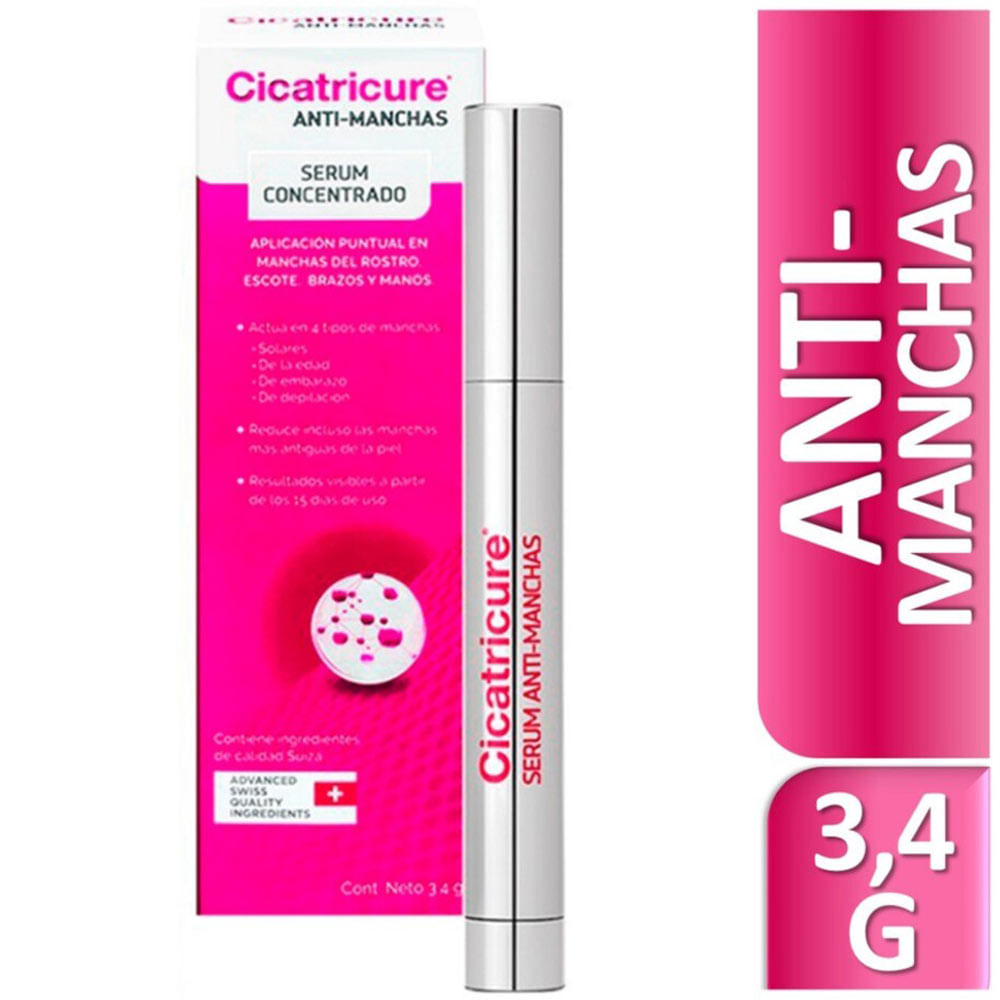 Crema Antimanchas CICATRICURE Serum Concentrado Caja 3.4g | plazaVea - Supermercado concentrado antimanchas esika