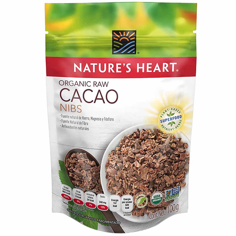 Cacao Nibs NATURE'S HEART Doypack 100g plazaVea Supermercado