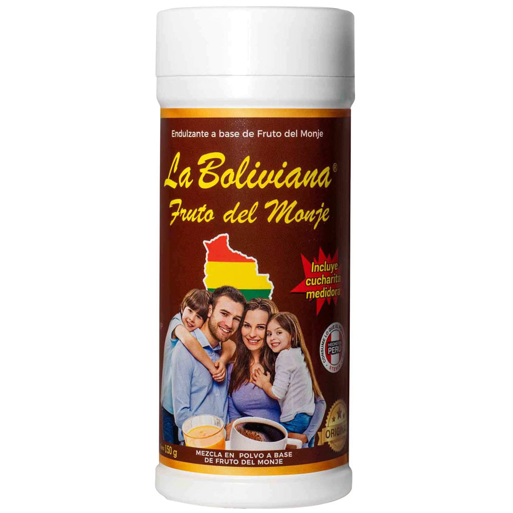 Endulzante LA BOLIVIANA Fruto del Monje Frasco 150g