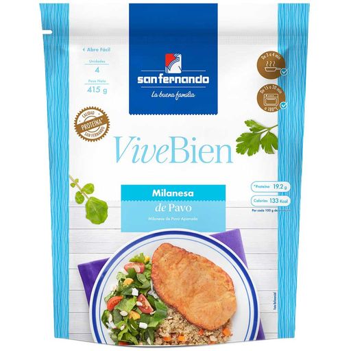 Milanesa de Pavita SAN FERNANDO Bolsa 415g | plazaVea - Supermercado