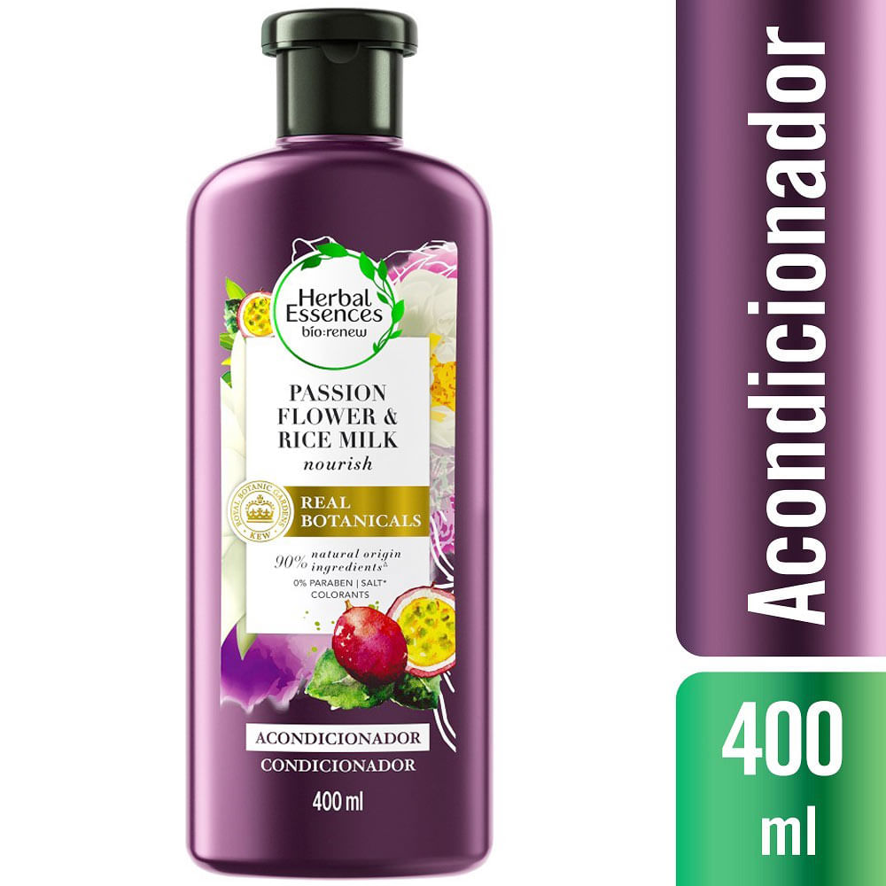 Acondicionador HERBAL ESSENCES Passion Flower Frasco 400ml plazaVea