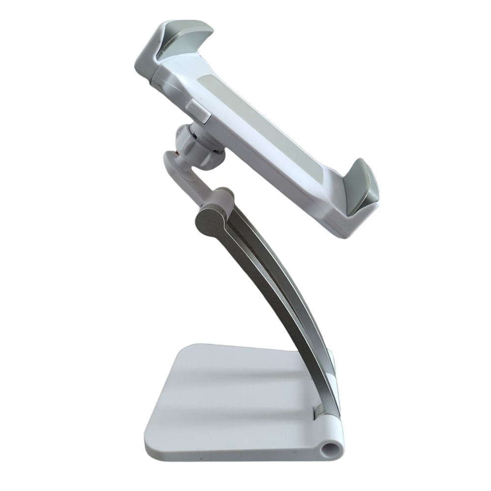 Porta Celular Soporte de Mesa Holder Celular Tablet Ajustable Blanco Q8
