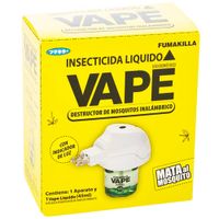 Insecticida Líquido VAPE Inalámbrico con Indicador de Luz Paquete 45ml