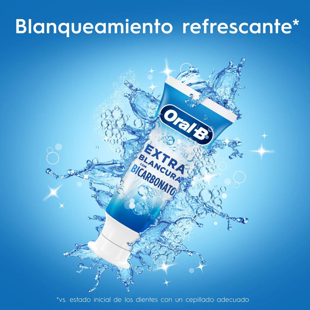 Pasta Dental ORAL B Extra Blancura Con Bicarbonato Tubo 150ml ...