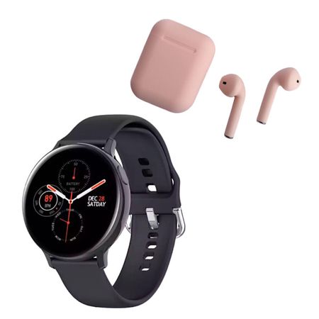 Pack Smartwatch S20 Negro y Audífono Rosado | plazaVea - Supermercado