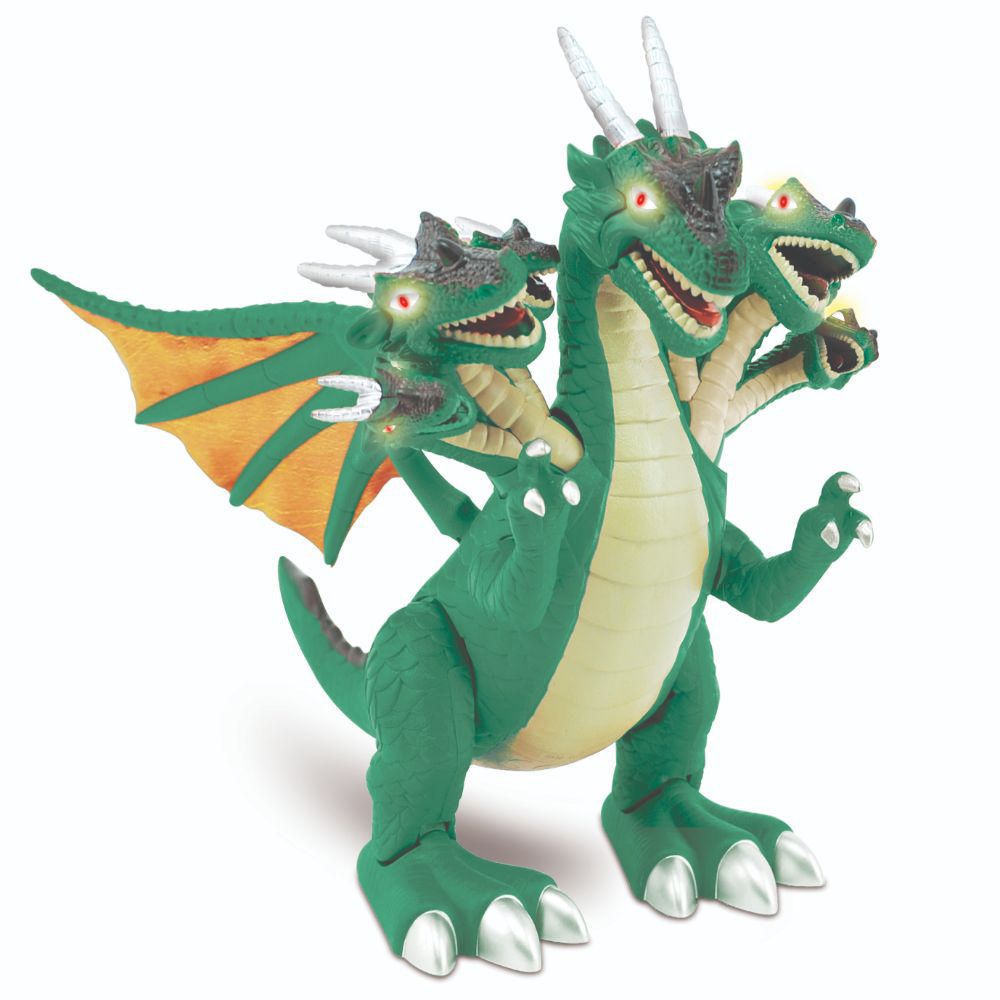 Dinosaurio Dragon 7 Cabezas Verde | plazaVea - Supermercado