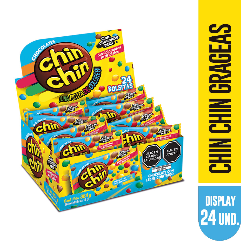Grajeas de Chocolate CHINCHIN Caja 384g