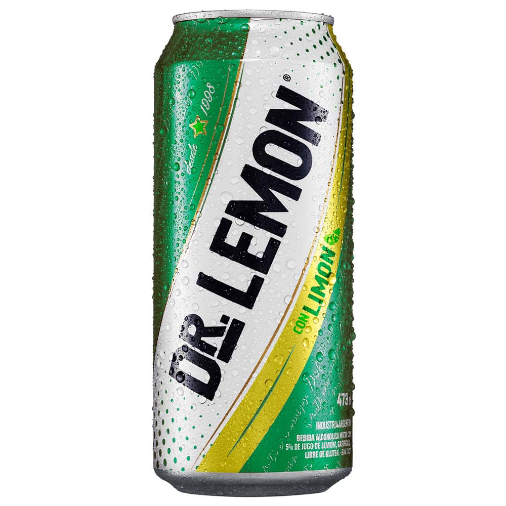 Vodka DR. LEMON Limón Lata 473ml plazaVea Supermercado