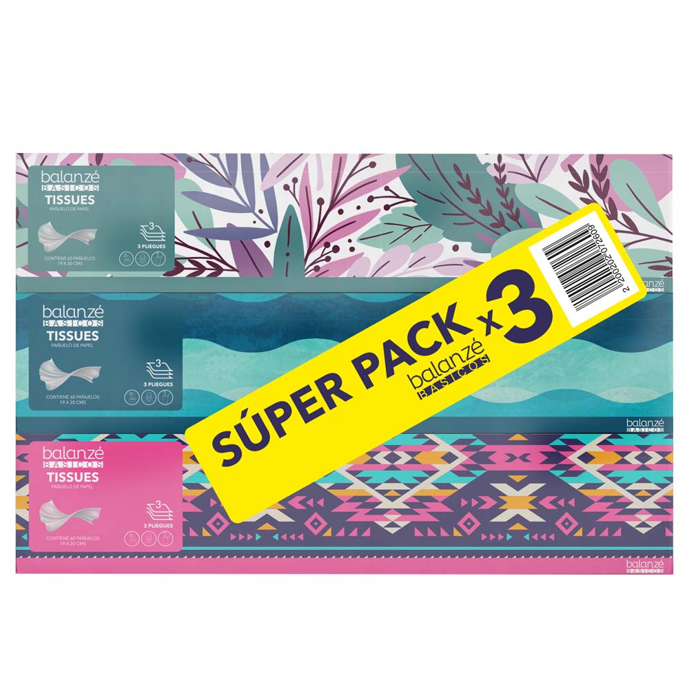 Papel Facial BALANZÉ BÁSICOS Caja 3un