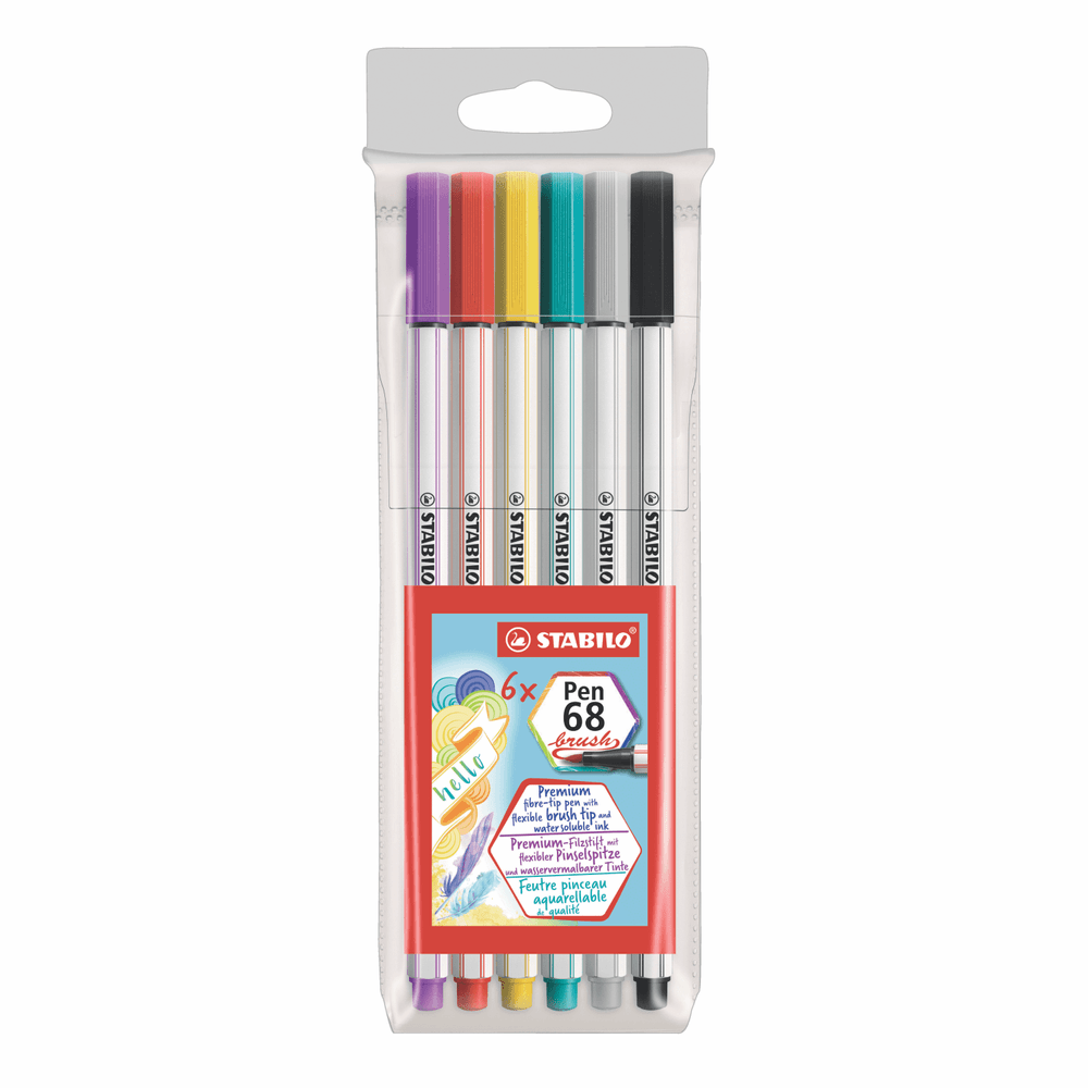 Feutre pinceau qualité premium STABILO Pen 68 brush | STABILO