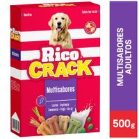 Alimento para Perro RICOCRACK Galletas Adulto Multisabores Caja 500g