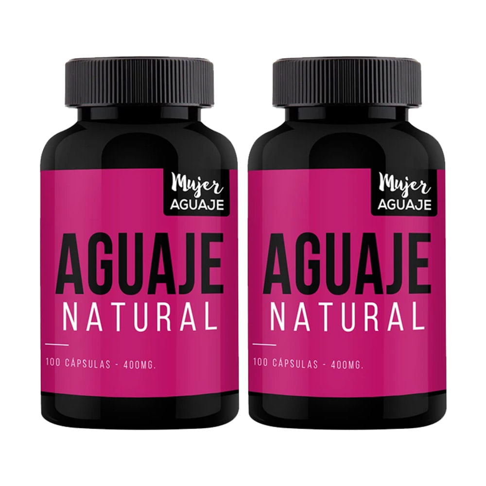 Pack 02 Frascos Aguaje Natural Mujer Aguaje 100 Capsulas