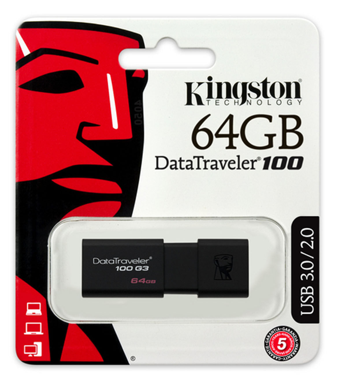 Memoria USB Kingston DT100G3 64GB