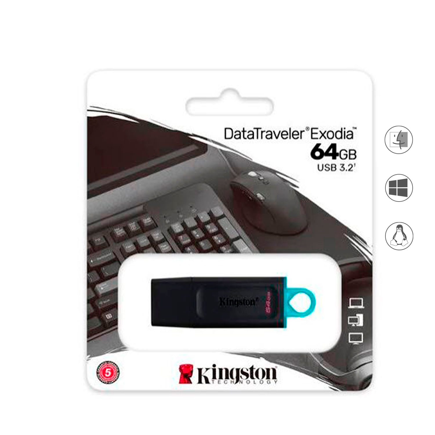 Memoria USB 3.2 Kingston Exodia DTX 64GB