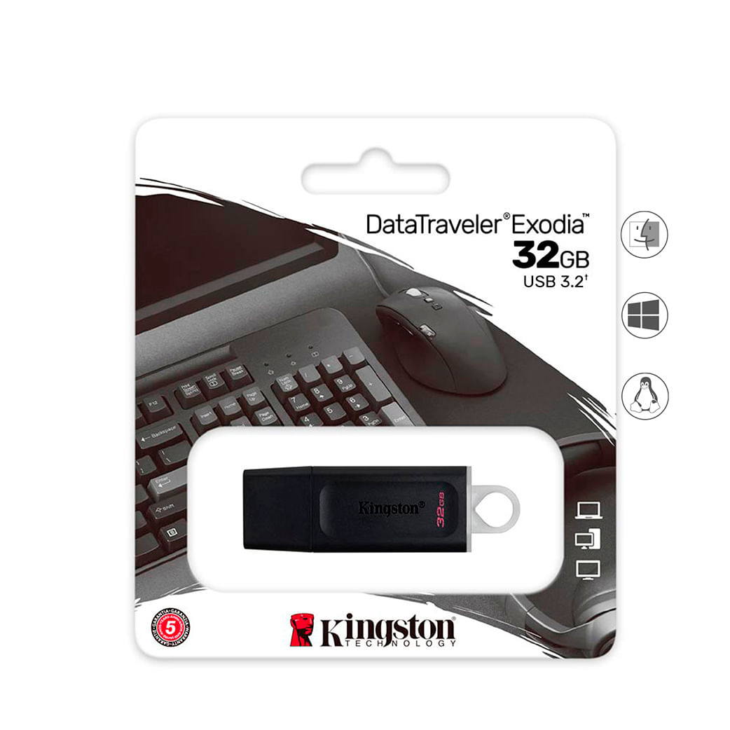 Memoria USB 3.2 Kingston Exodia DTX 32GB