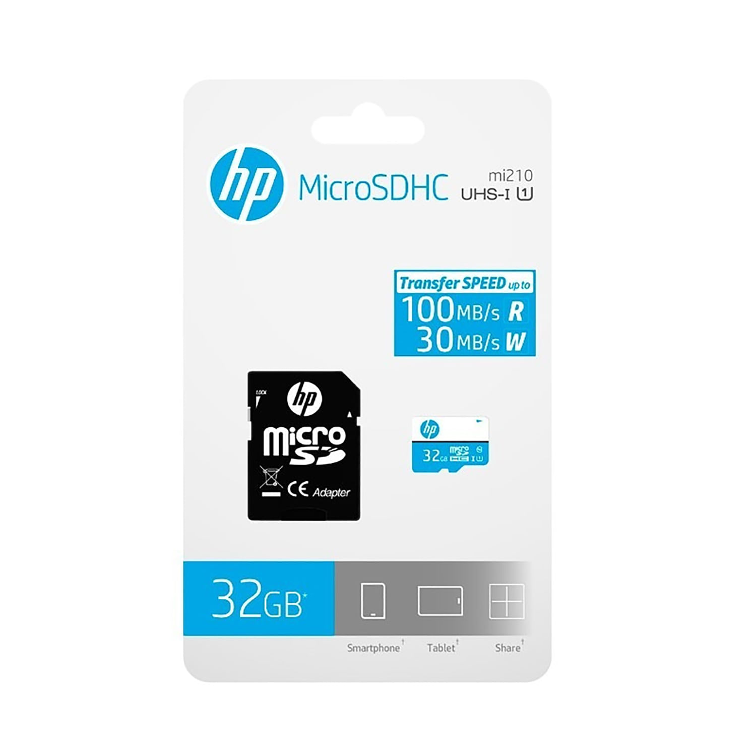 Memoria Micro SD HP 32GB Clase 10 Uhs-I 80mbs