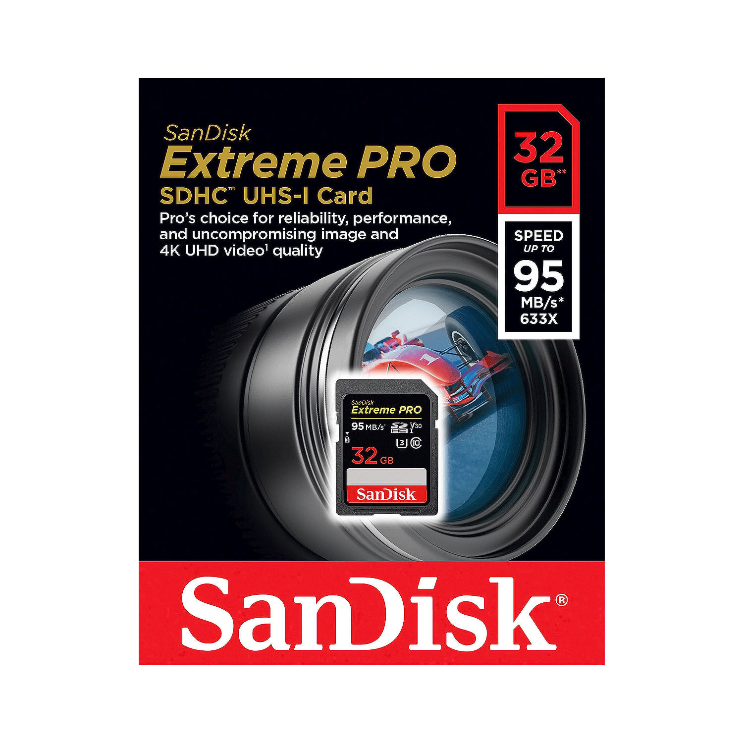 Memoria SD SanDisk Extreme Pro 32GB 4K 95Mbps UHS-I