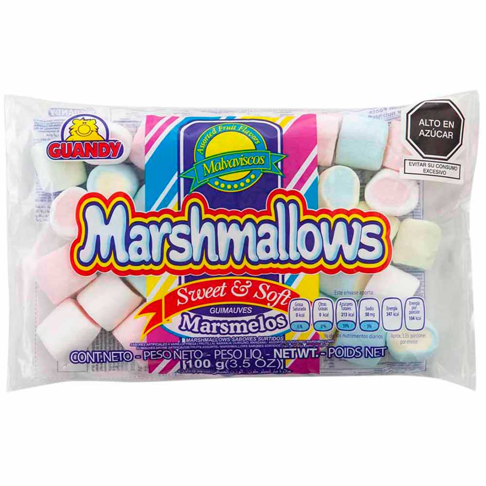 Marshmallow GUANDY Bicolor Bolsa 100g plazaVea Supermercado