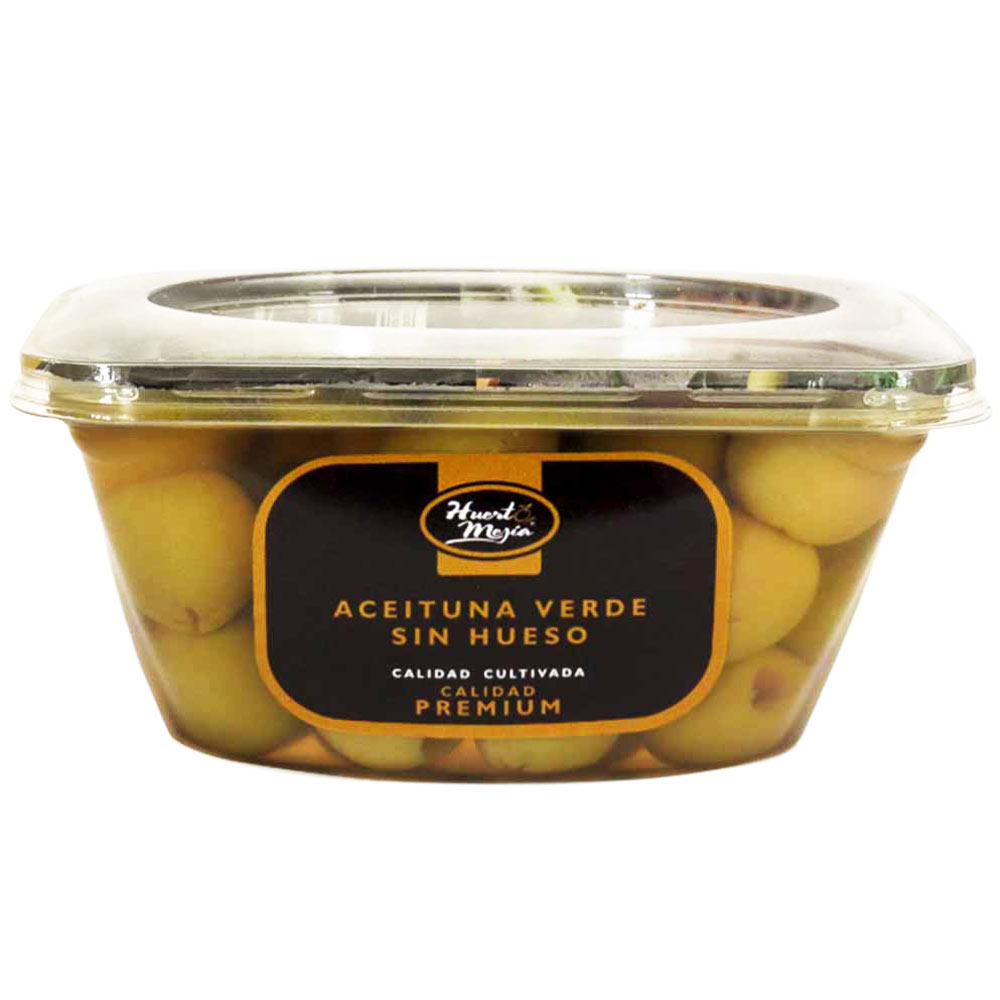 Aceituna Verde sin Pepa HUERTO MEJÍA Paquete 230g