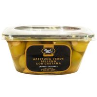 Aceituna Verde con Castaña HUERTO MEJÍA Paquete 220g