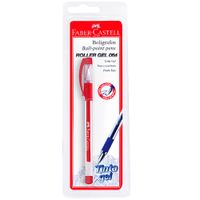 Lapicero FABER CASTELL 064-F Rojo Blíster 1un