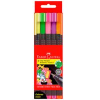 Rotuladores FABER-CASTELL Neón Agarre Fino Paquete 5un