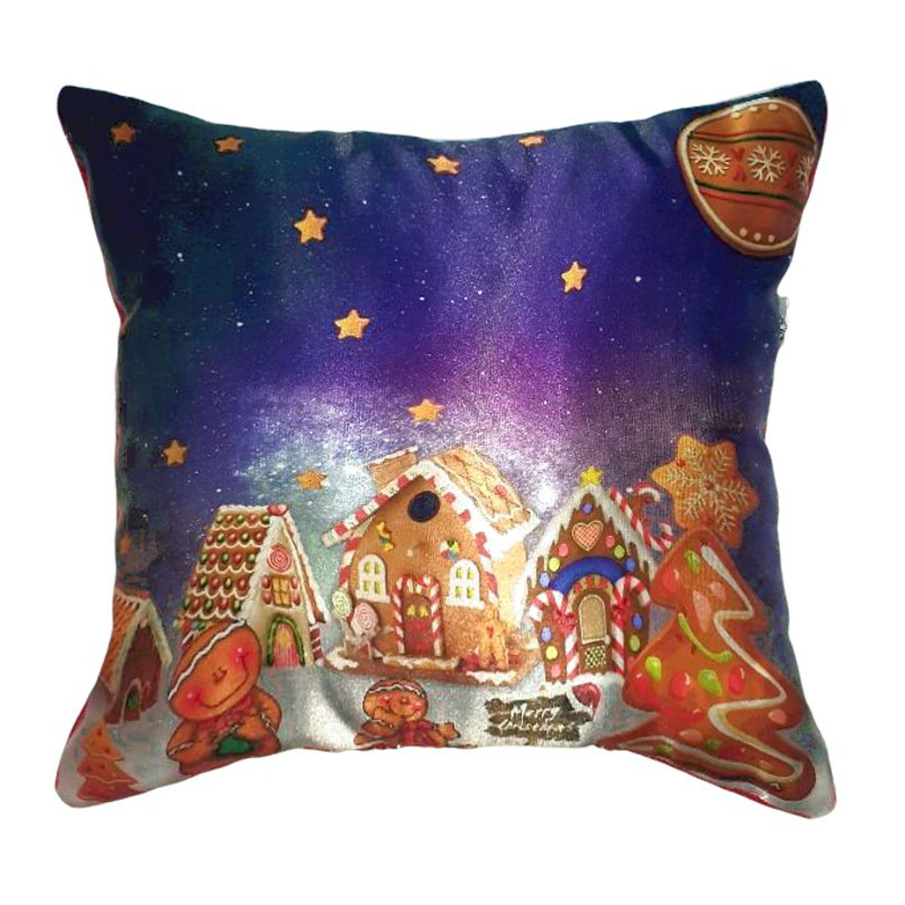 Cojín Navideño Greeta Otto Casa Galletas Azul