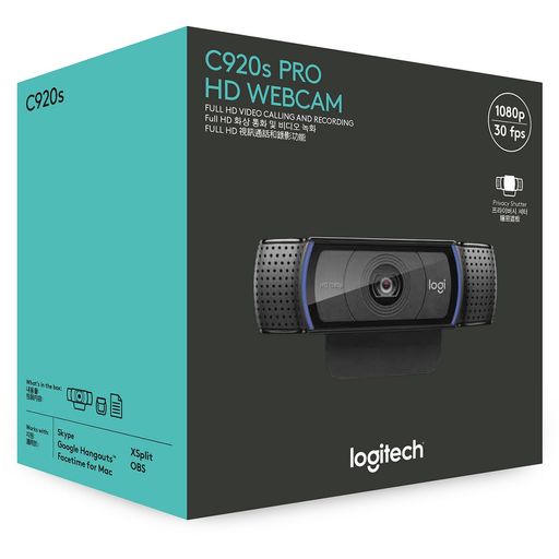 Cámara Web Logitech C920s Pro Full HD 1080p