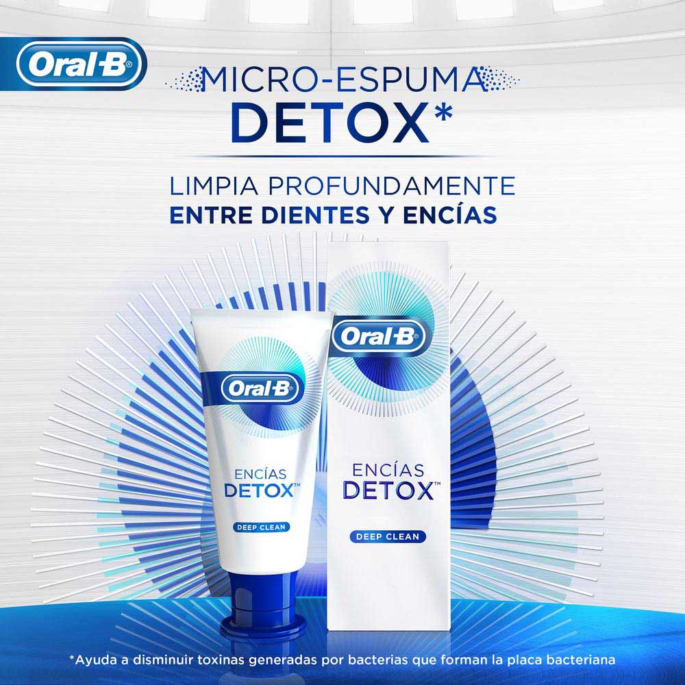 Pasta Dental ORAL B Detox Deep Clean Frasco 75ml | PlazaVea - Supermercado