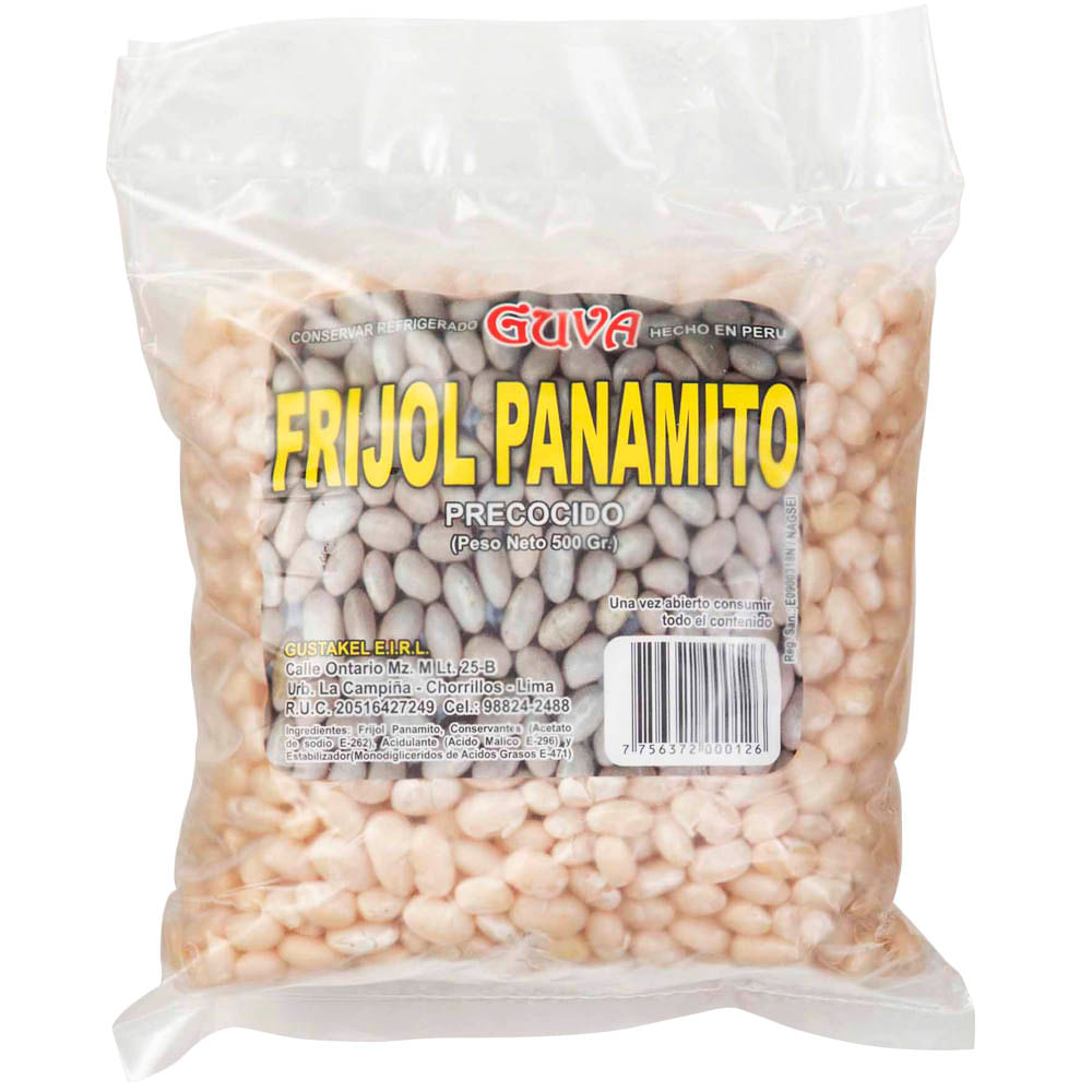 Frijol Panamito Precocido Bolsa 500g