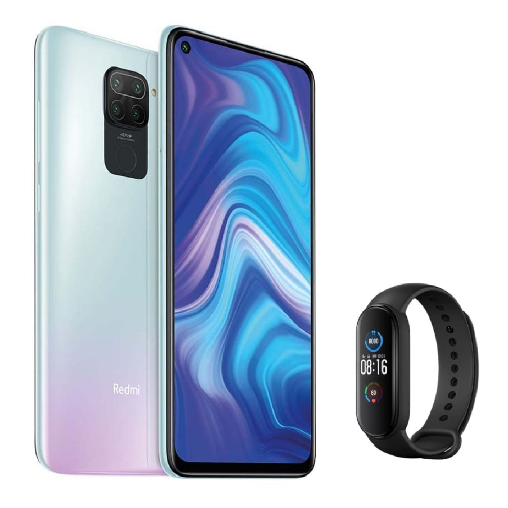 Combo Celular Xiaomi Redmi Note 9 128 GB Blanco + Mi Band 5 | plazaVea ...