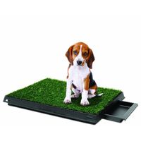 Baño Portátil Pet Potty con Bandeja y Grass Artificial Mediano Perros Pequeños a Medianos