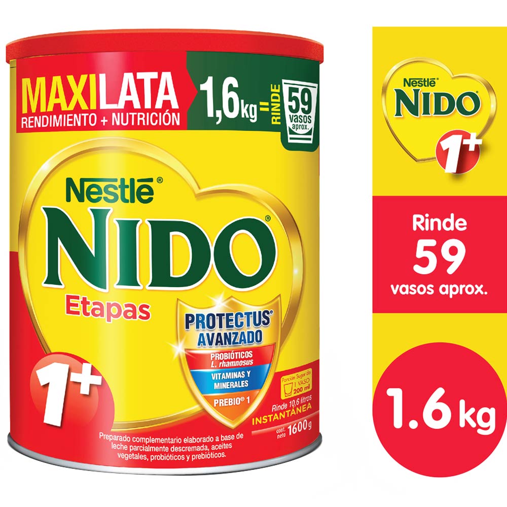 Formula Infantil Nestle Nido Etapa 1 Lata 1600g Plazavea Supermercado