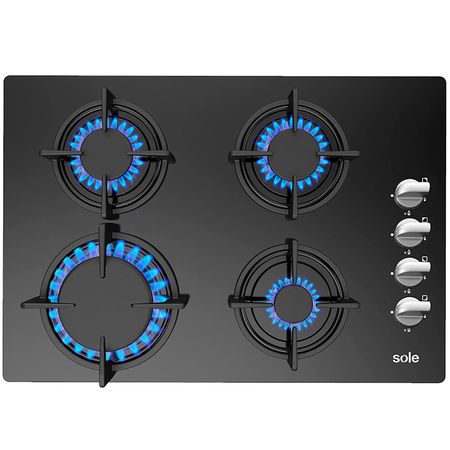 Cocina a Gas SOLE 4 Quemadores SOLCO047 Negro | plazaVea - Supermercado