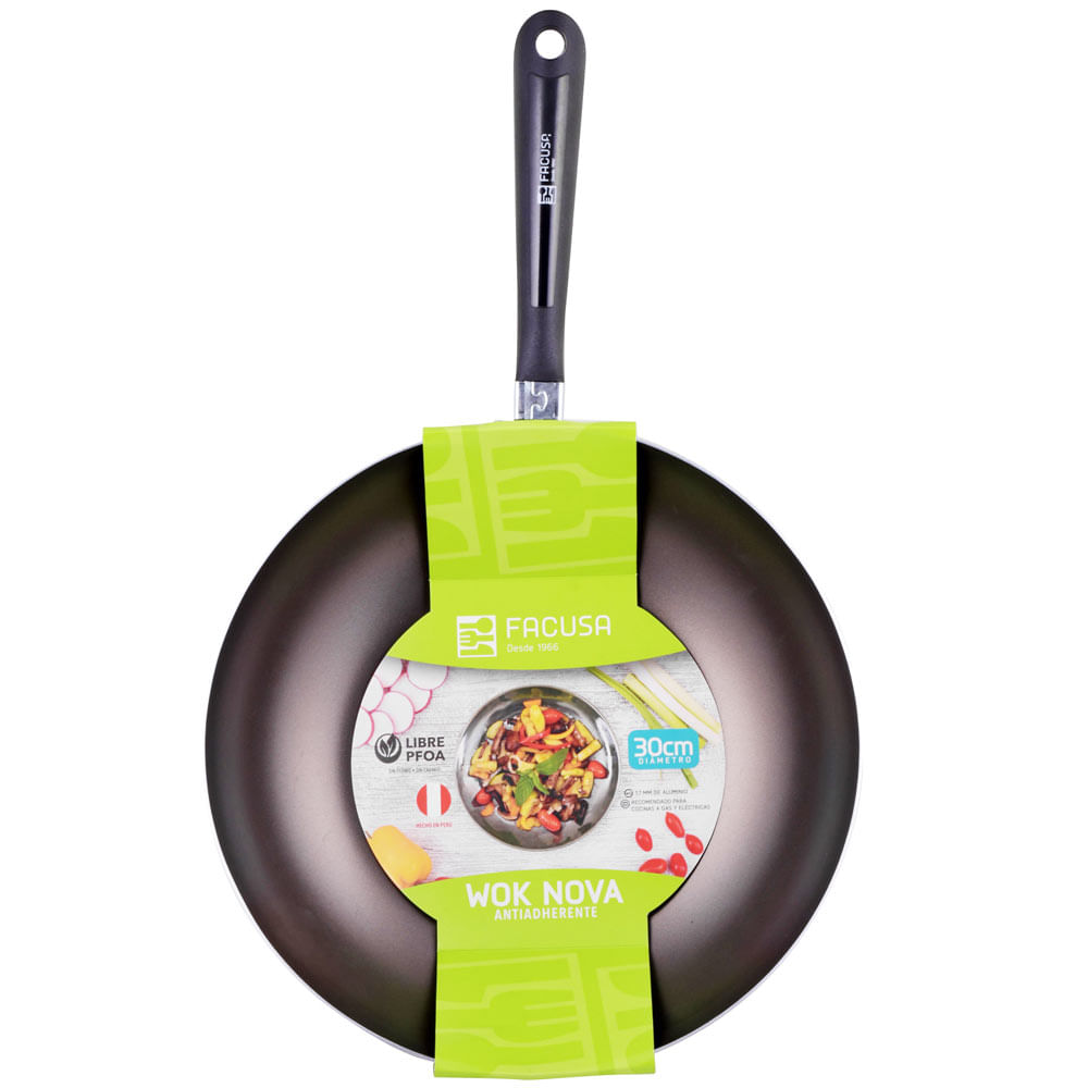 Sartén FACUSA Nova Wok 30 Acero