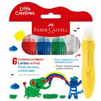 Chisguetes de Témpera Lavable  FABER CASTELL + Pincel 164004